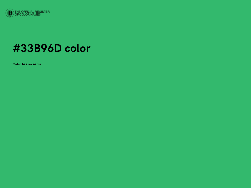 #33B96D color image