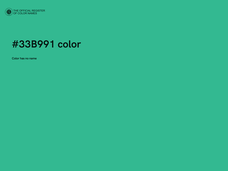 #33B991 color image