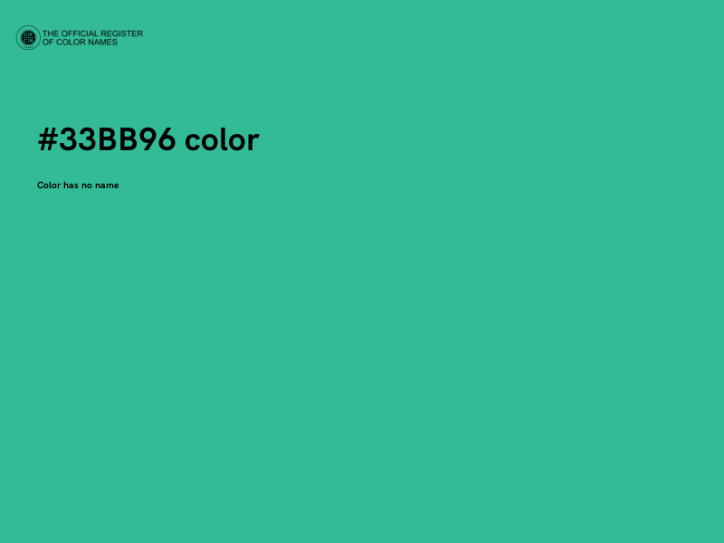#33BB96 color image