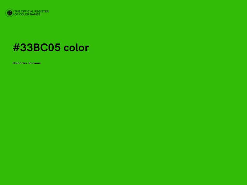 #33BC05 color image