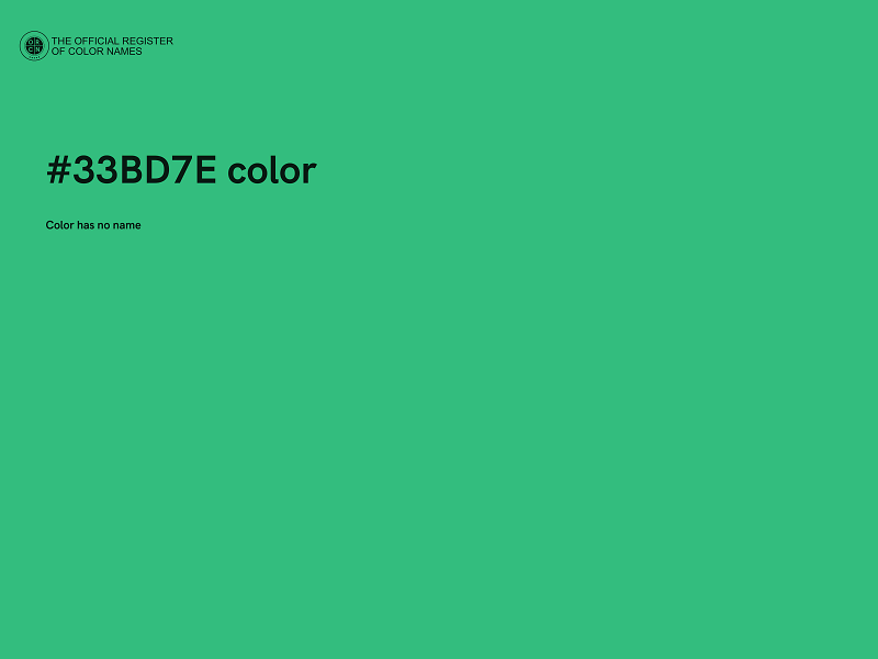 #33BD7E color image