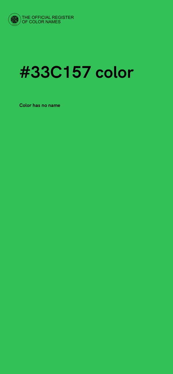 #33C157 color image