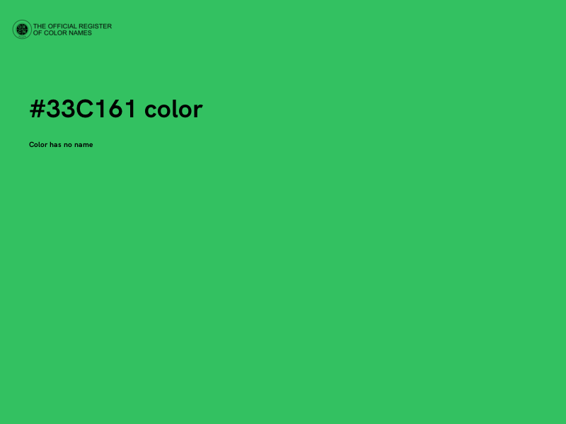 #33C161 color image