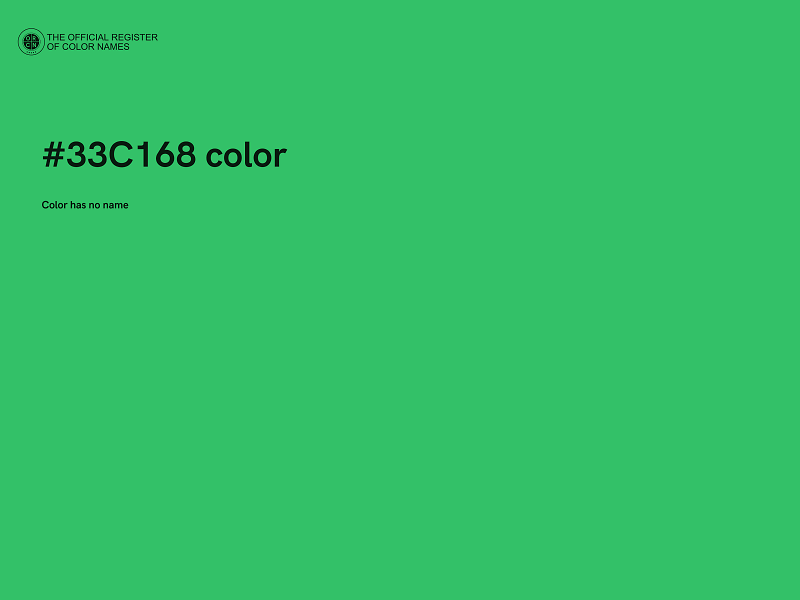 #33C168 color image