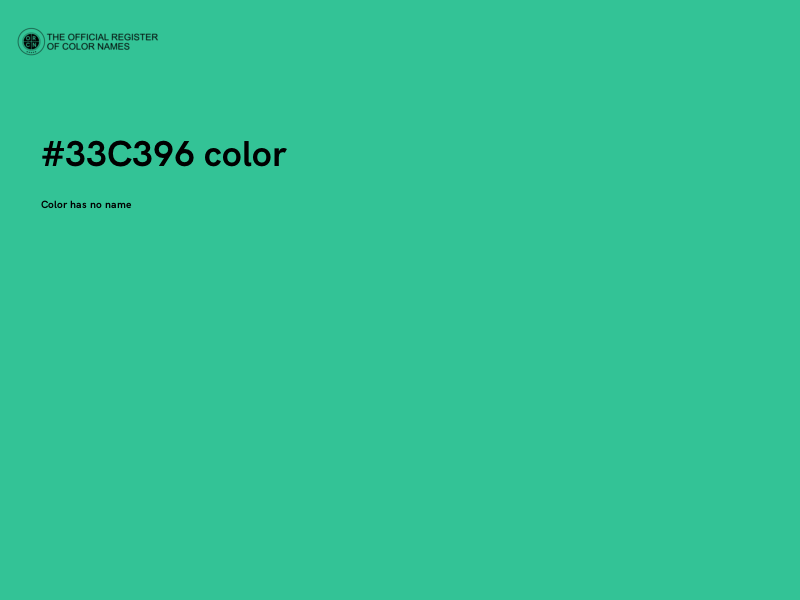 #33C396 color image