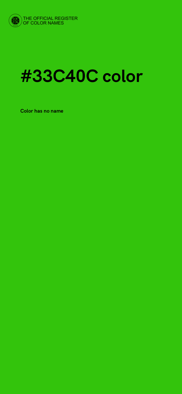 #33C40C color image