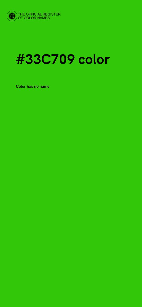 #33C709 color image