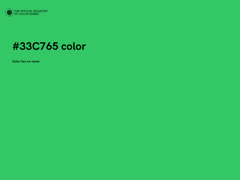 #33C765 color image
