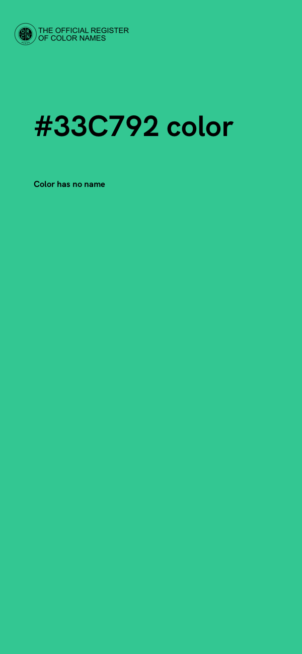 #33C792 color image