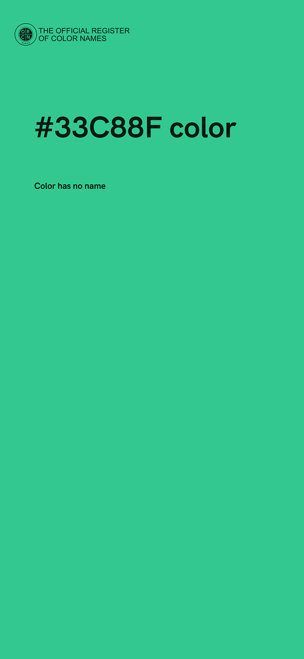 #33C88F color image