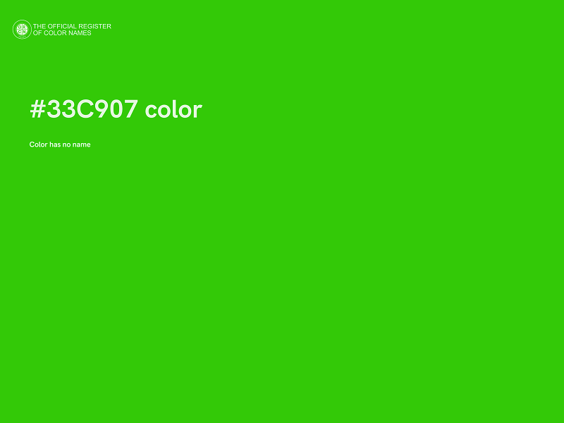 #33C907 color image