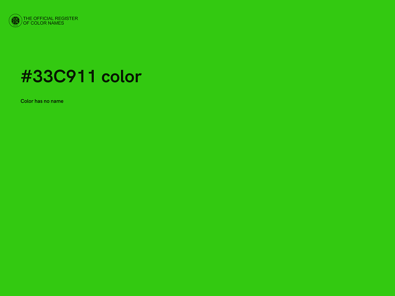 #33C911 color image