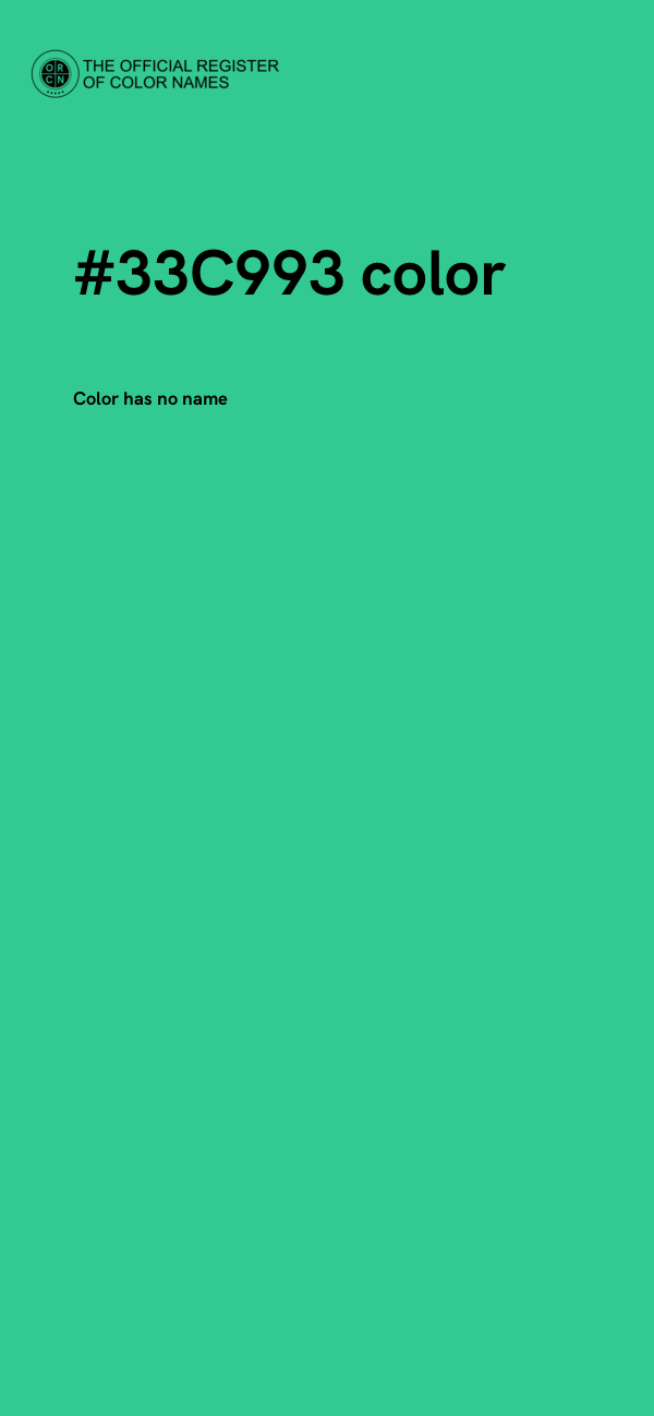 #33C993 color image