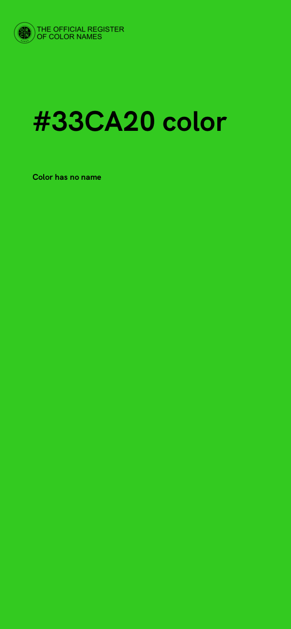 #33CA20 color image