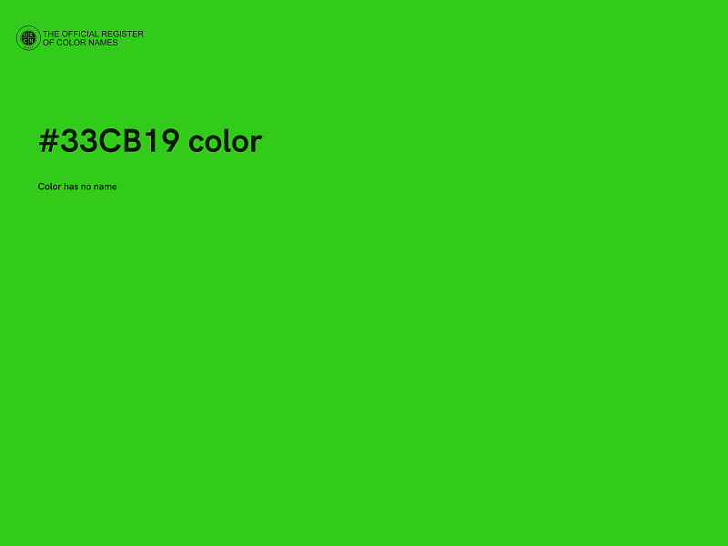 #33CB19 color image