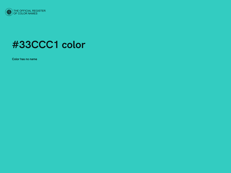 #33CCC1 color image