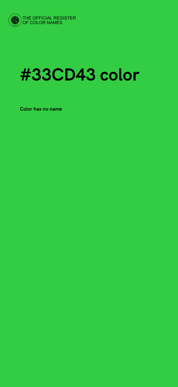 #33CD43 color image