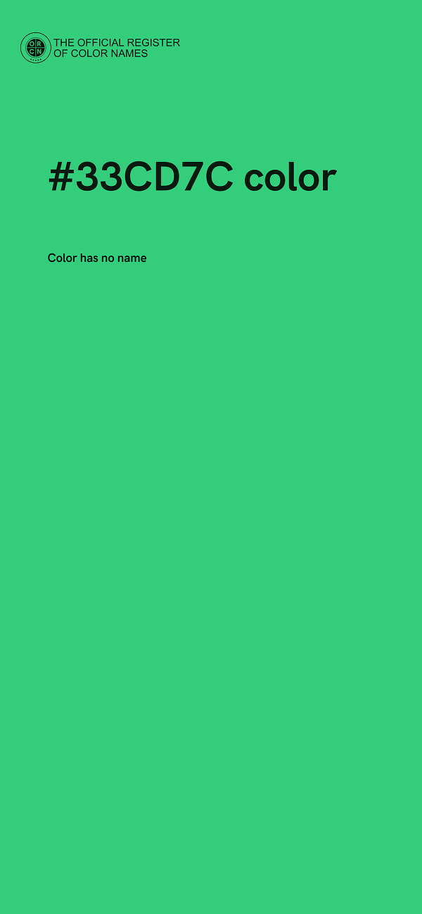 #33CD7C color image