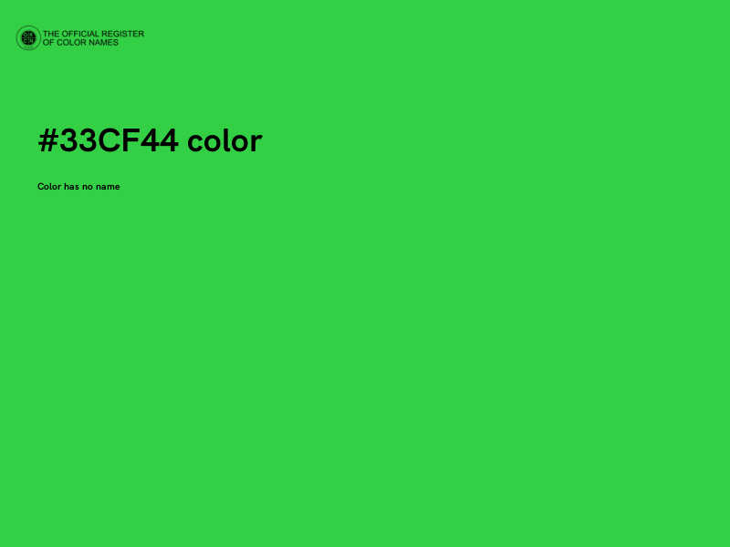 #33CF44 color image