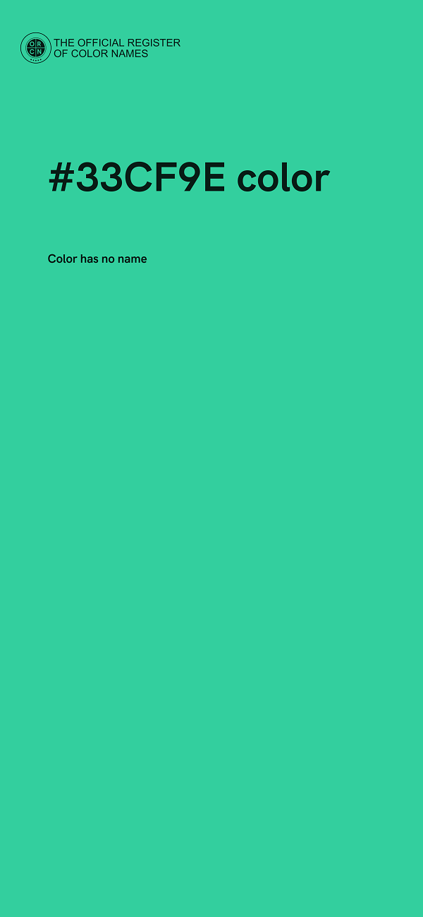 #33CF9E color image