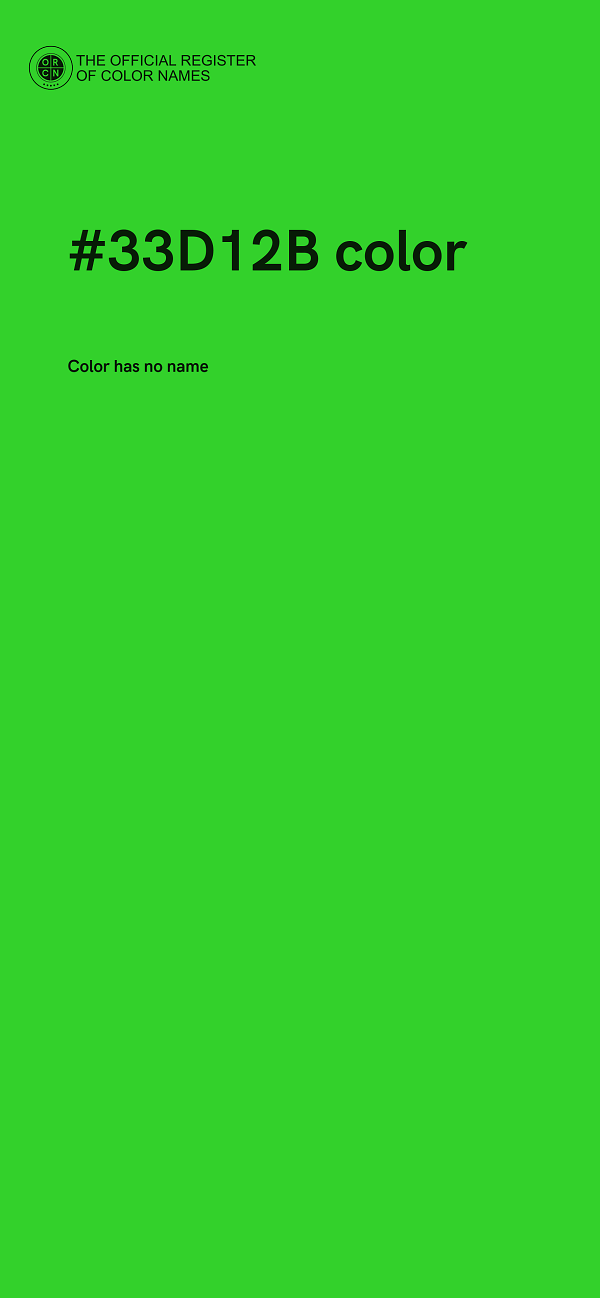 #33D12B color image