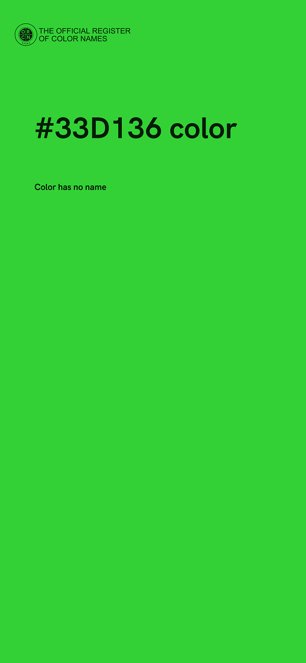 #33D136 color image