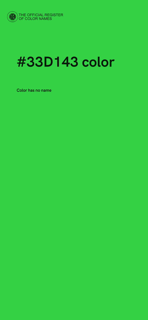 #33D143 color image