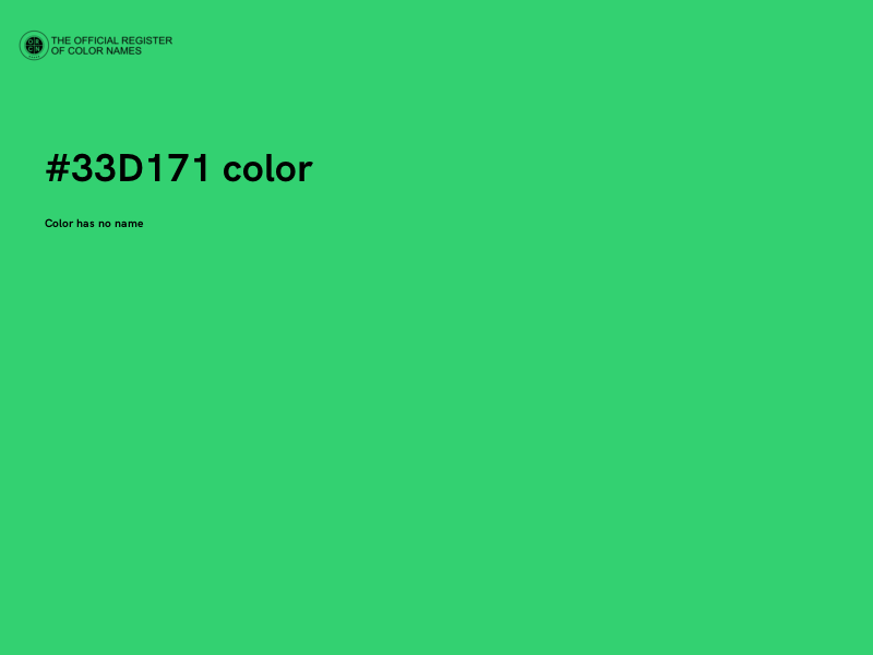 #33D171 color image