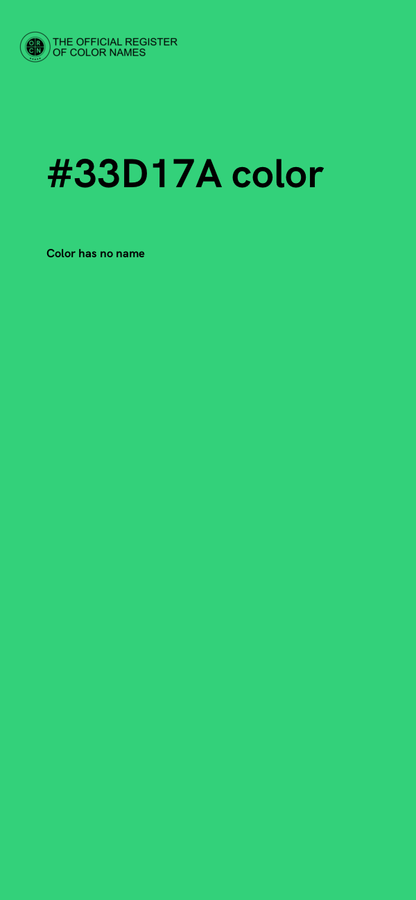 #33D17A color image