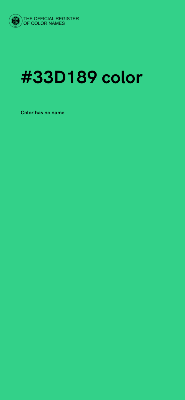 #33D189 color image