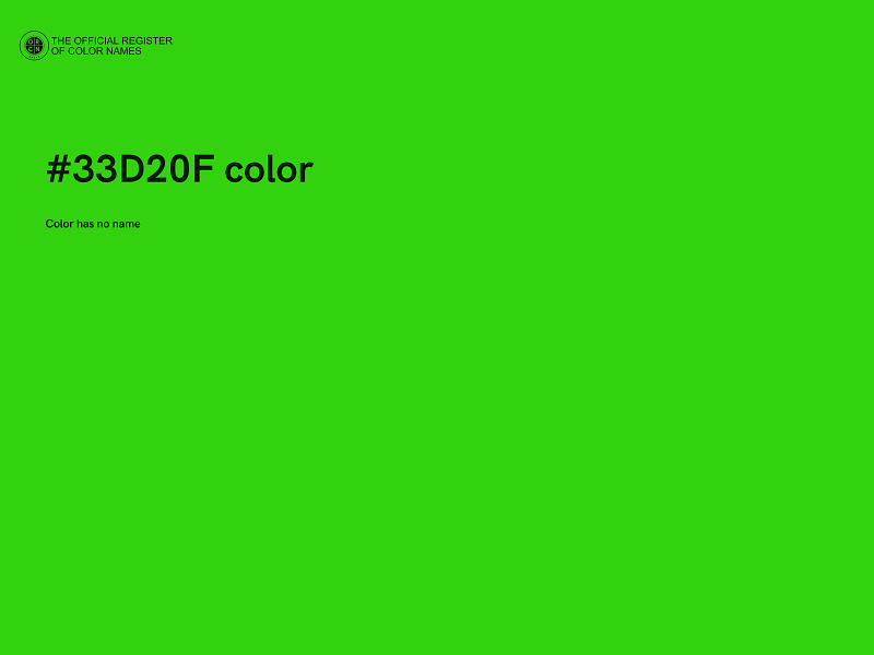 #33D20F color image