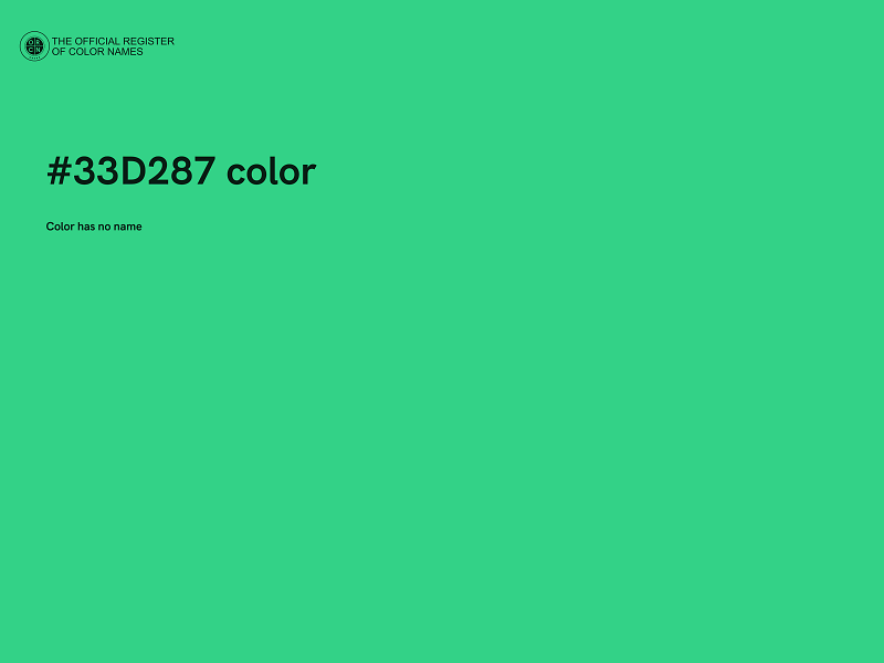 #33D287 color image