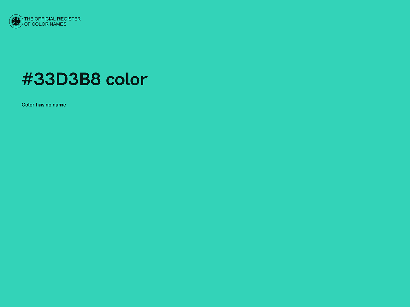 #33D3B8 color image