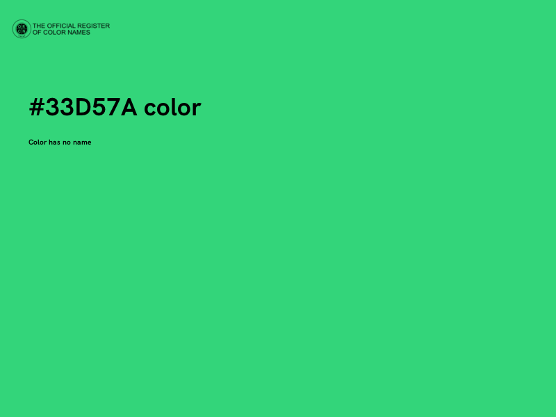 #33D57A color image