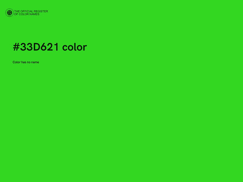 #33D621 color image