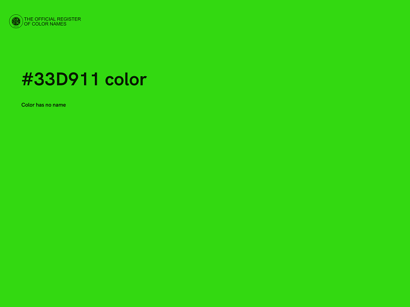 #33D911 color image