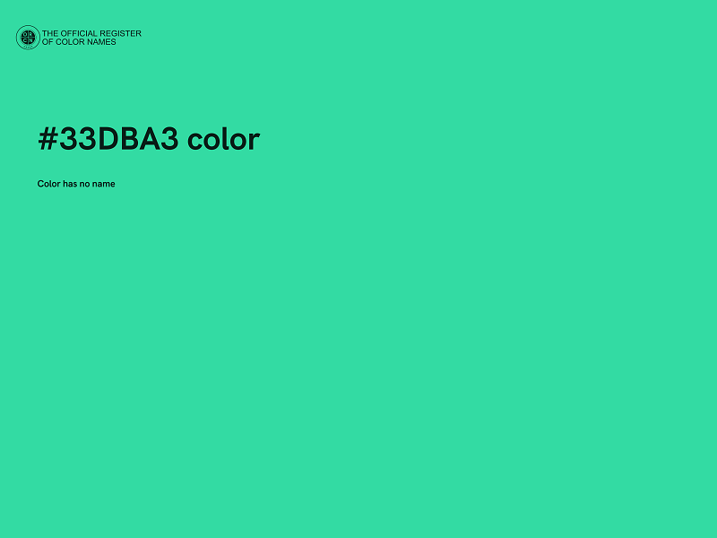 #33DBA3 color image