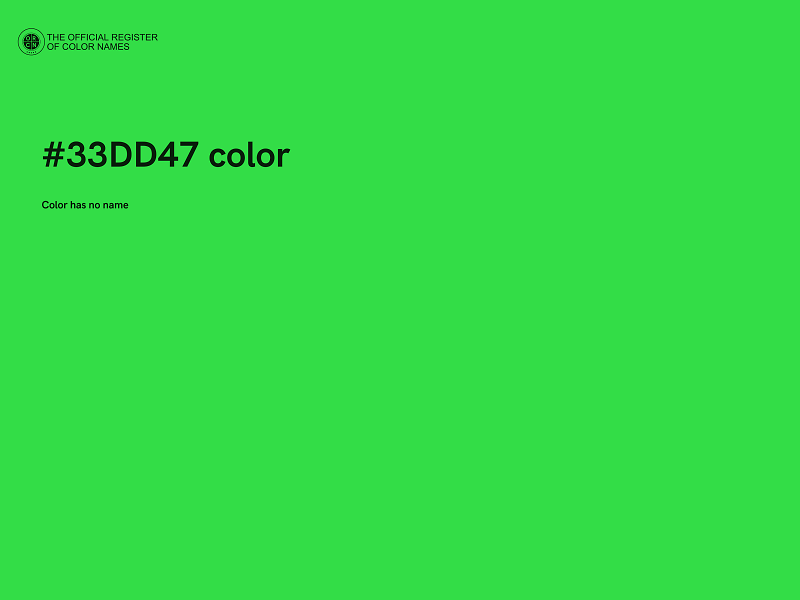 #33DD47 color image