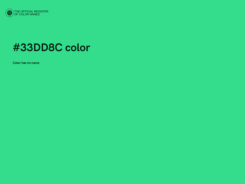 #33DD8C color image