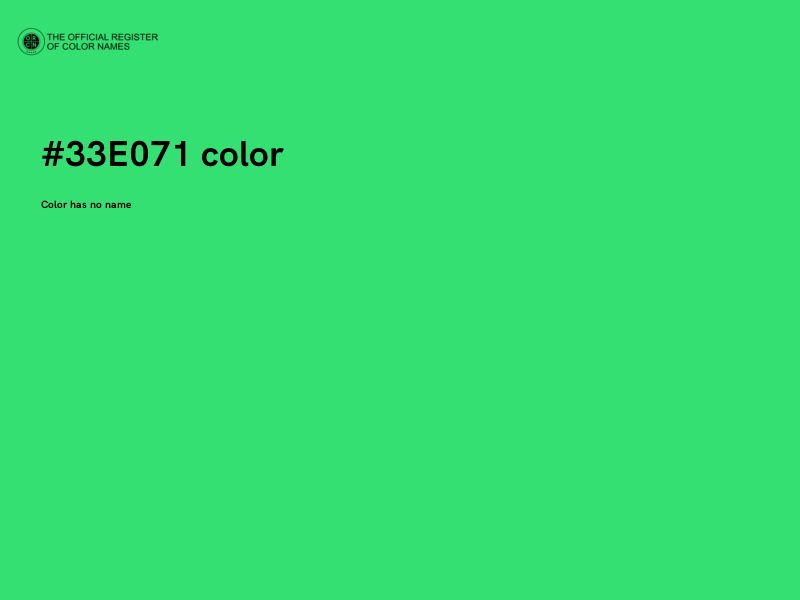 #33E071 color image