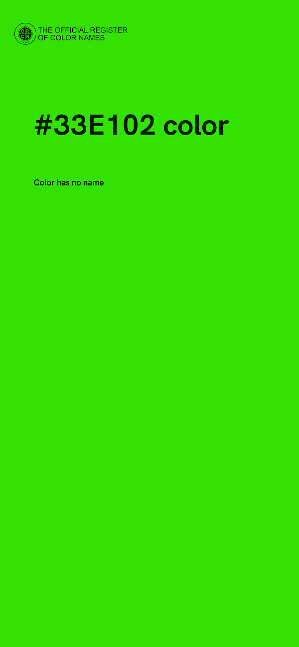 #33E102 color image