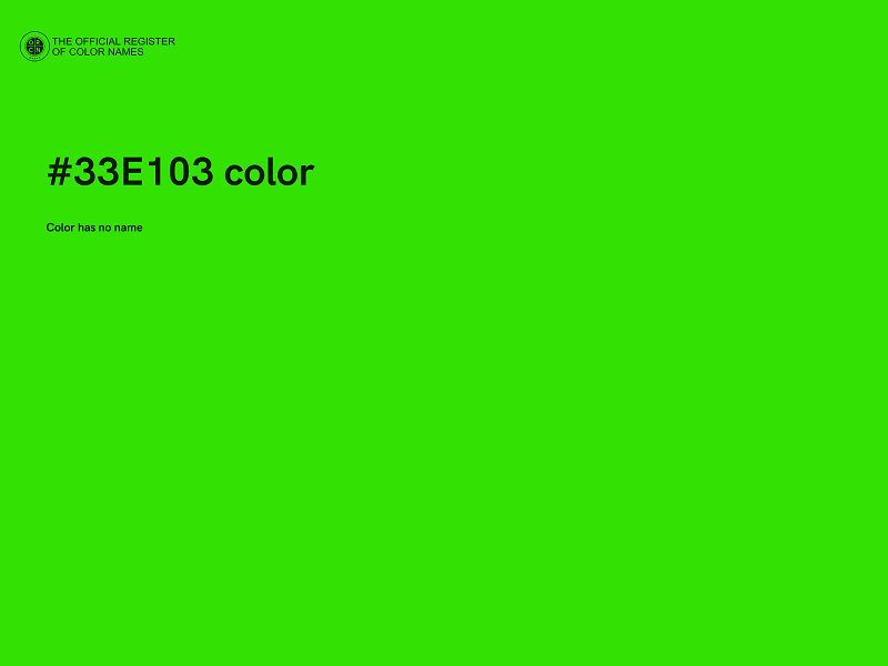 #33E103 color image