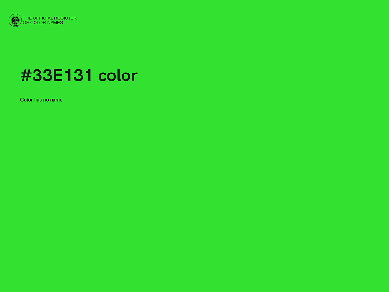 #33E131 color image