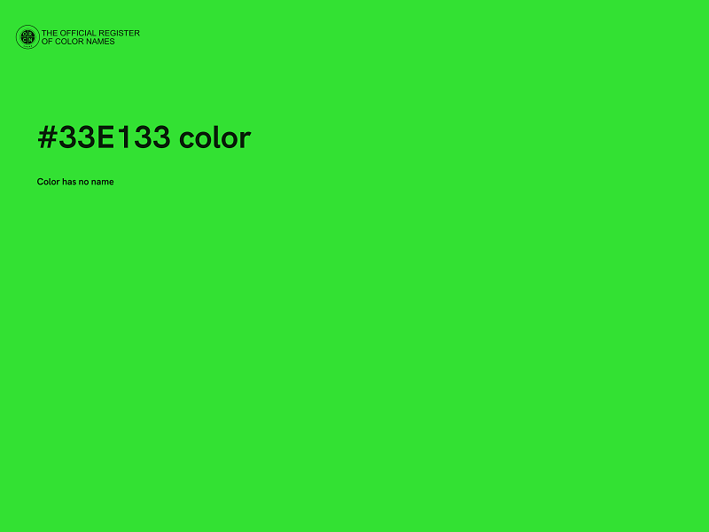 #33E133 color image