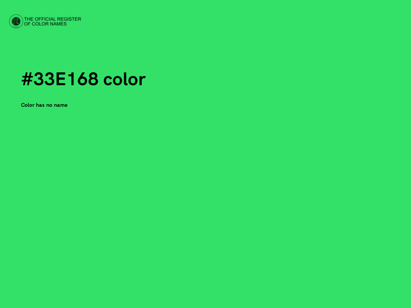 #33E168 color image