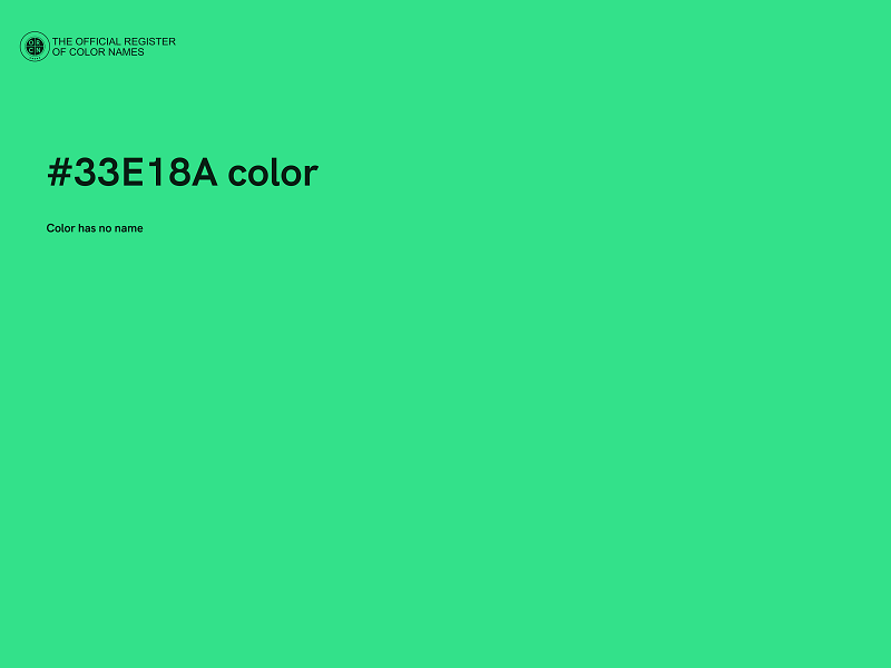 #33E18A color image