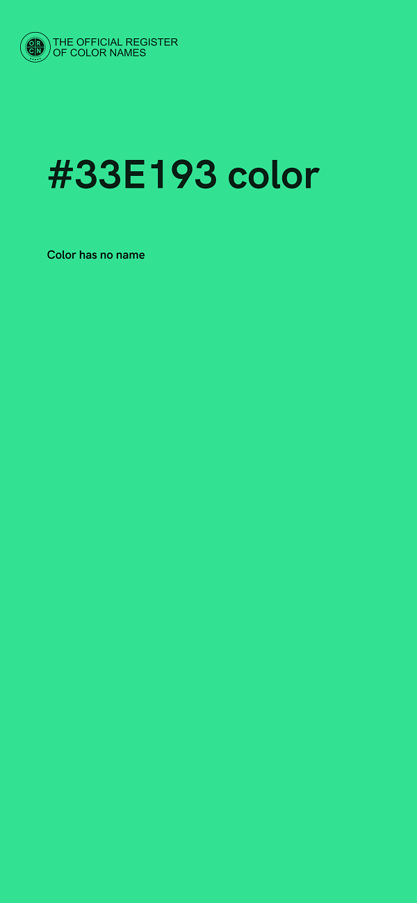 #33E193 color image