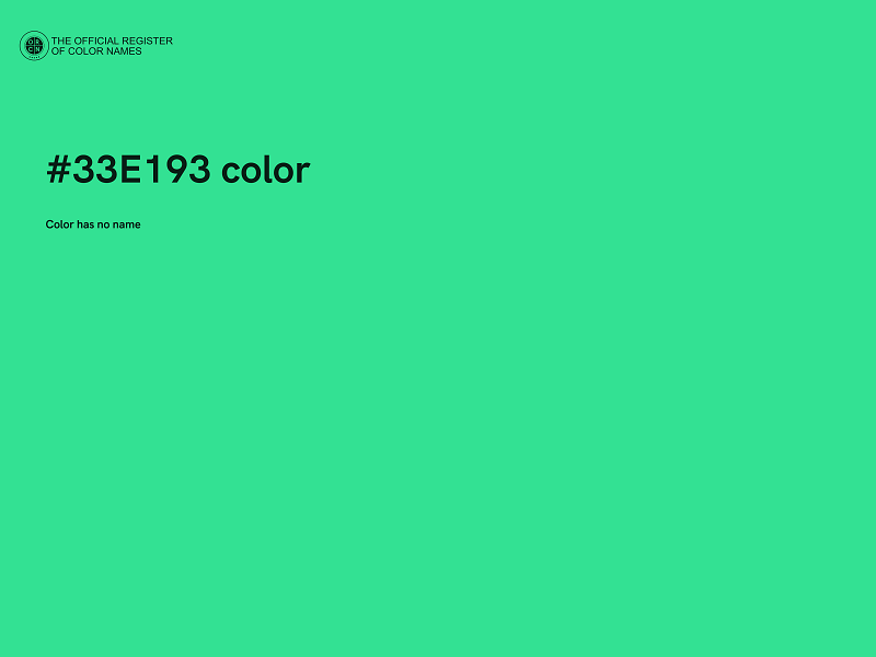 #33E193 color image
