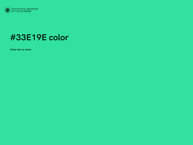 #33E19E color image