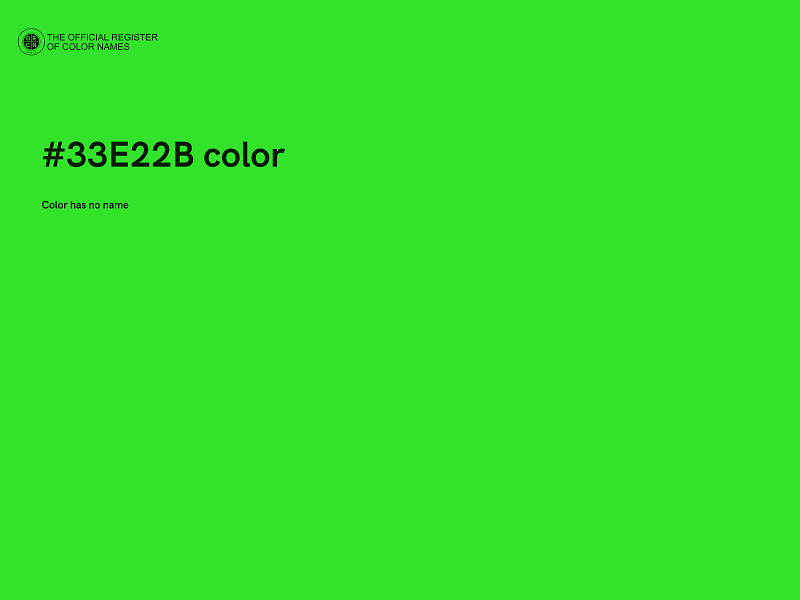 #33E22B color image